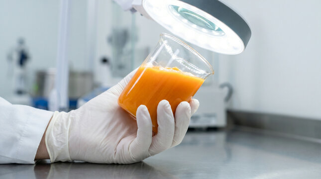 Laboratory quality inspection of vegetable puree in food processing plant