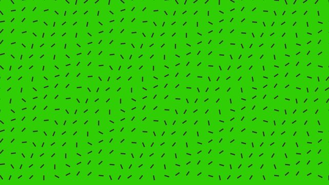 Minimalist green background with black dash pattern, abstract geometric texture loop, vibrant lime green backdrop for motion graphics and overlays