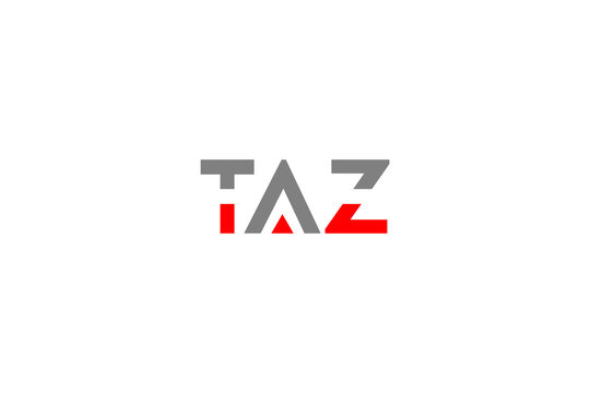 TAZ Industrial Mechanic Sharp Angular Corporate Enterprise Vector Logo