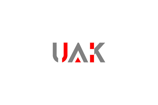 UAK Dynamic Cutting Edge Industrial Studio Emblem Vector Logo