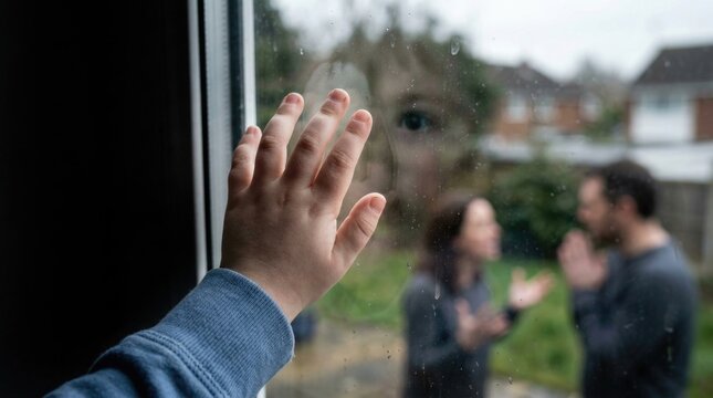 Youngster observe dispute: family quarrel, parent conflict, home breakup, child trauma, legal divorce, life dissolution, relation split, domestic rupture.