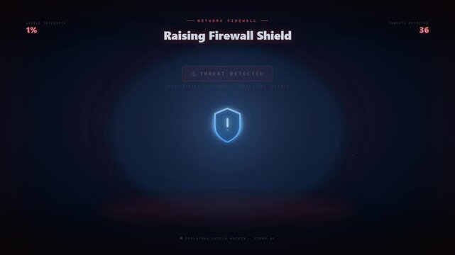 Network firewall system deploying shield to block digital cyberattack