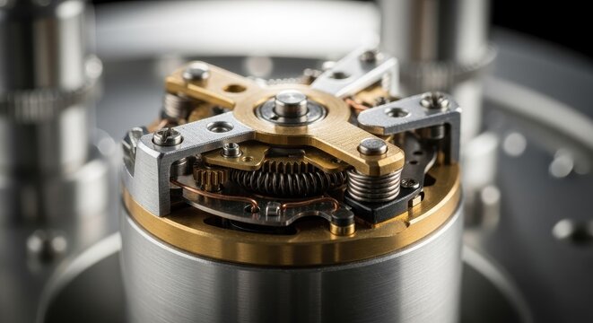 Precision Mechanical Part with Metal Gears and Intricate Design
