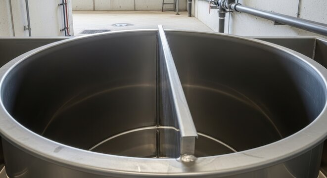 Stainless Steel Mixing Tank Interior with Split Design for Efficiency