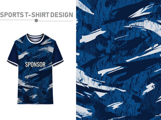 Abstract Brush Stroke Sports Jersey Pattern Background, Dynamic Esports T Shirt Sublimation Design Template © sajib