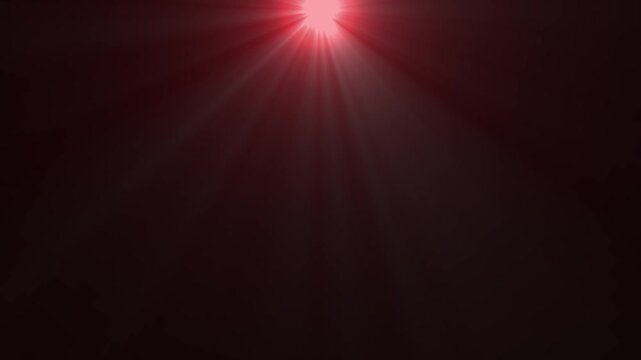 red sun shining light effect with rotating sunlight rays on black background Chroma Key ,Sunlight rays of light bright light on black screen background, Abstract red sun light rays emanating HD