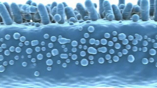 Detailed Microscopic View Of Bone Remodeling With Fresh Mineral Deposition In An Intricate Biological Context