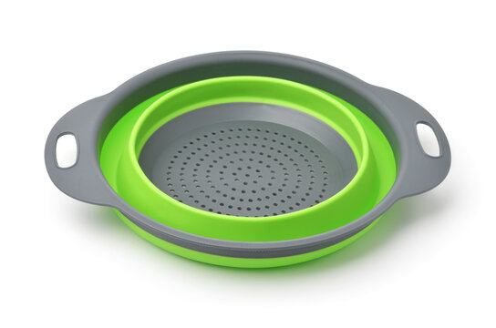 Silicone collapsible colander