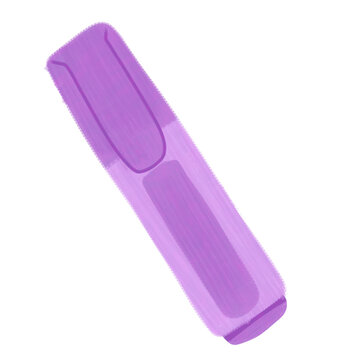 pastel purple highlighter with a transparent background