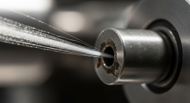 Water jet cutting metal pipe with precision nozzle technology