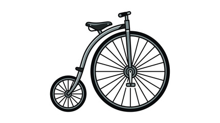 Vintage Penny Farthing Bicycle Design. © MULUNG DOLLAR