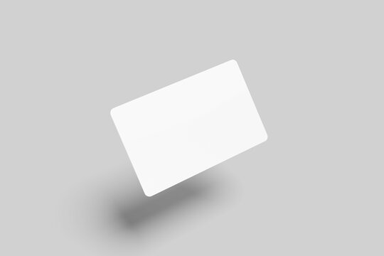 Blank Credit Card Mockup - 3D Illustration