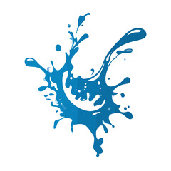 Fototapeta premium Blue water splash vector illustration