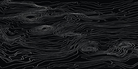 Horizontal flow topographic map contour lines background with topography abstract horizontal background geography cartography visualization geometric minimalist monochrome elevation © MOHAMAD