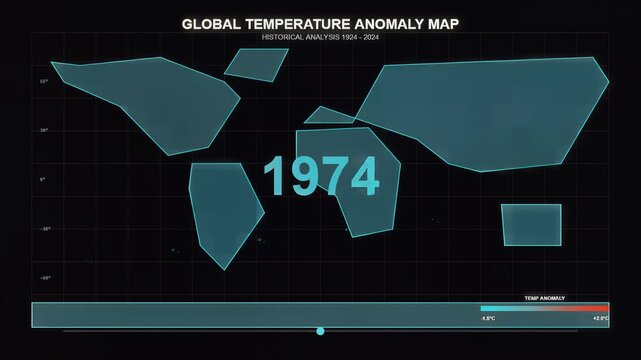 Global Temperature Anomaly Map Data Visualization