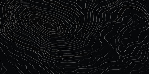 Abstract topographic map contour lines circular pattern with topography abstract circular background geography cartography visualization geometric minimalist monochrome elevation landscape © MOHAMAD