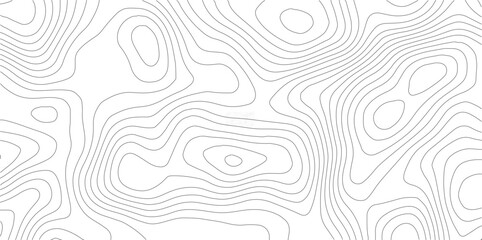 Topographic map design with contour lines on white background © MD.HUZZATULLAHISLAM