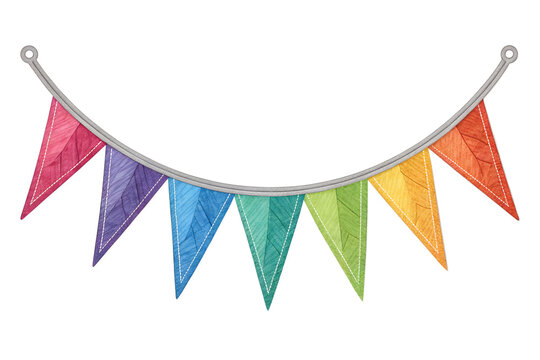 Rainbow Bunting Banner, Colorful Party Pennants, Glitter Triangle Flag String, Festive Rainbow Bunting, Bright Celebration Pennant Garland
