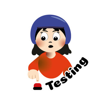 Testing Sticker | Cute Software Testing QA Programmer Cartoon