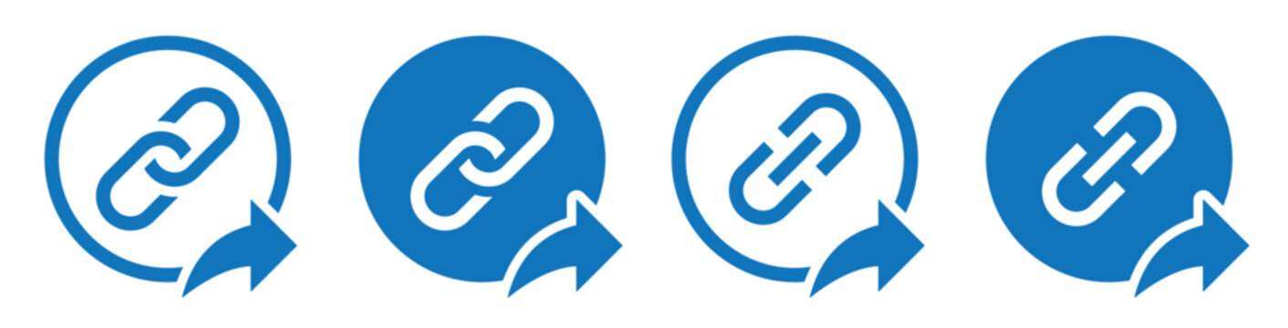 Url linked share icon illustration