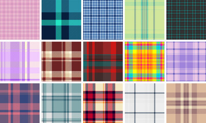 Vintage inspired tartan seamless pattern. Vector plaid background created for fabric, fashion, notebooks, and classic branding projects. © SolaruS