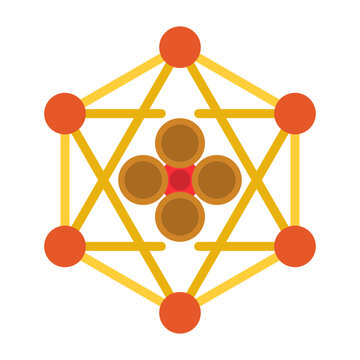 Metatron Cube Icon Design