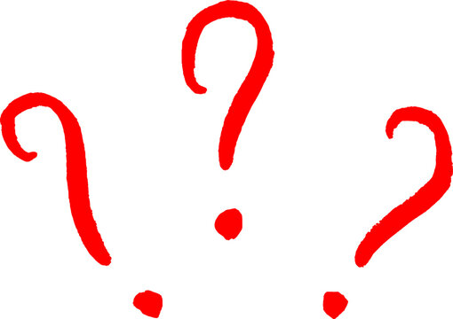 red question mark