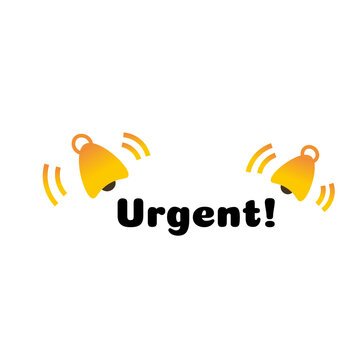 Urgent Alert Sticker | IT Priority Notification Cartoon Icon