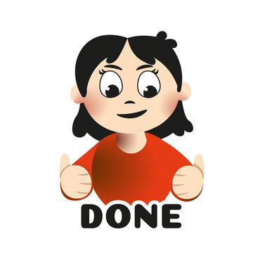 Done | Cute Programmer Sticker | IT Task Completed