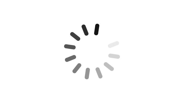 Animated of circle loading icon .Wheel loading concept icon . on transparent background.