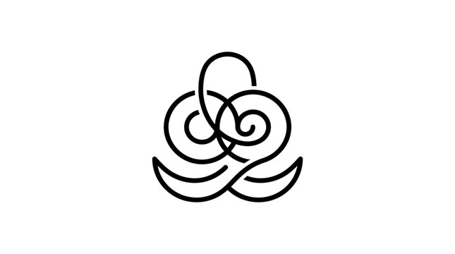 Celtic knot design symbol icon.