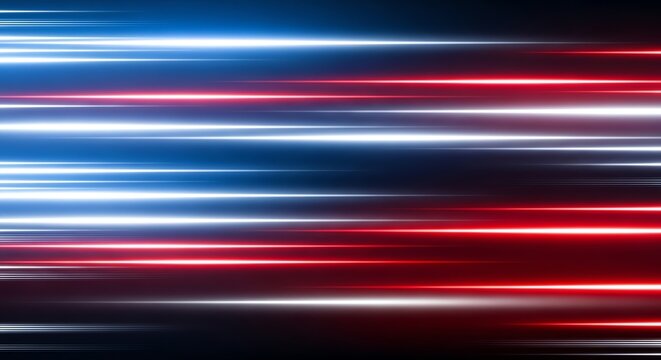 Abstract Red and Blue Light Streaks Background