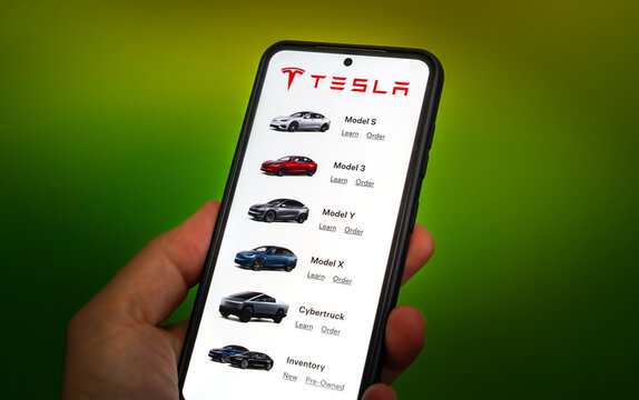Tesla automotive company selling battery electric vehicles