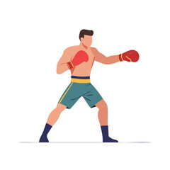 Obraz premium Flat vector illustration of woman exercising