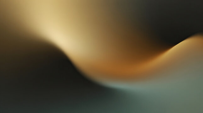 Abstract Gold Teal Gradient Background with Soft Waves and Smooth Blurs for Modern Design