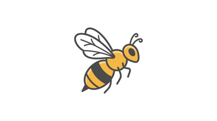 A flying bee illustration shows the insect in motion on 2026-06-30. © Killau