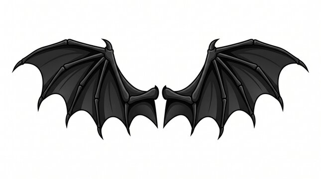 Halloween black bat wings costume accessory for spooky nights