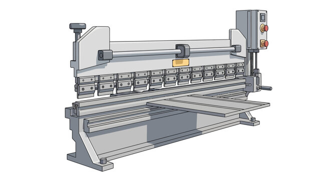 Industrial metal sheet cutting machine tool.