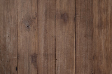 Fototapeta premium Warm brown vertical wood planks texture background with natural grain