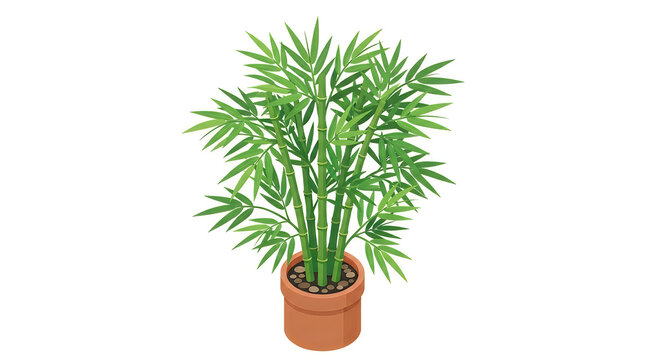 CAD tree lines Potted plant, green leaves, indoor foliage, houseplant, terracotta pot VECTOR