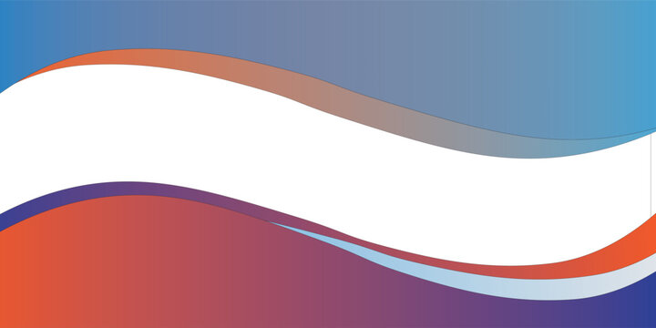 Modern abstract vector background with colorful wavy shapes blue red and purple gradients for business presentation banner web header design copy space template