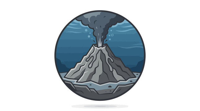 Erupting underwater volcano spews smoke and ash on 2026-07-01.