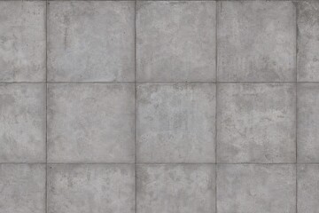 Obraz premium Concrete wall with gridded textured cement slabs