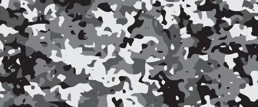 Seamless Classic Camouflage abstract pattern, Military Camouflage repeat pattern design for Army background, printing clothes, fabrics, sport t-shirts jersey, web banners, posters, cards and wallpaper