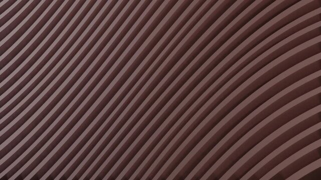 4K Abstract 3D Wave Sphere Brown Mocha Sine X Flowing Stripe Pattern Motion Background Loop