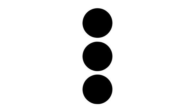 Triple dot illustration isolated on white background 