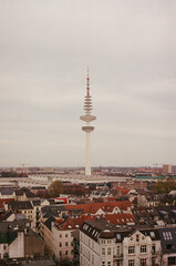 aerial view of hamburg with the fernsehturm © Benny Ulrich Photo