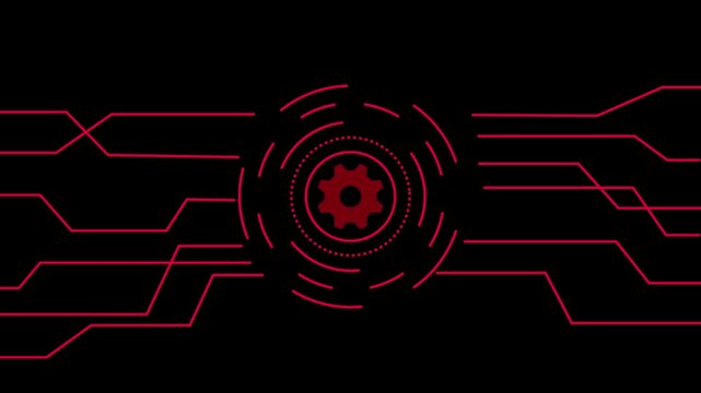 Technology multicolor AI circuit board background. Glowing neon Computer motherboard with icon , Neon AI text and circuit lines icon animation . MK ANIMATION VIDEO
