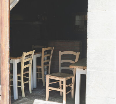 Internal view of a typical italian restaurant