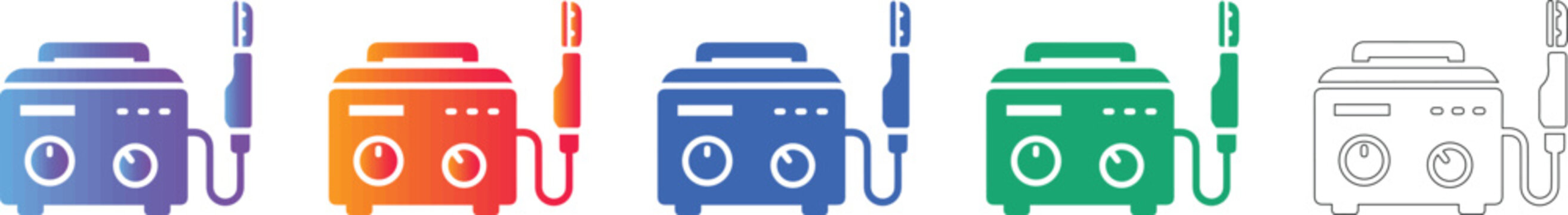 Advanced Soldering Equipment Icons
